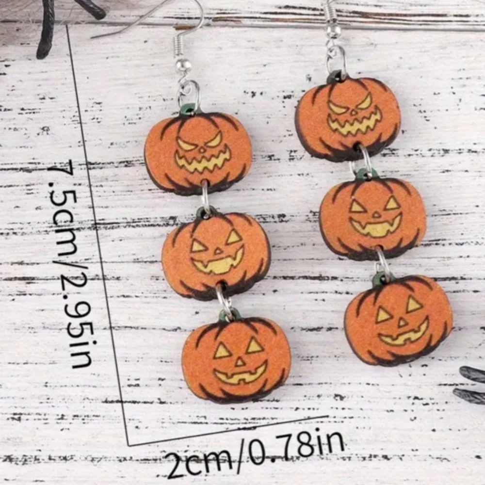 NWT! Wood Halloween Holiday Pierced Dangle Earrings! You Pick ONE Pair!